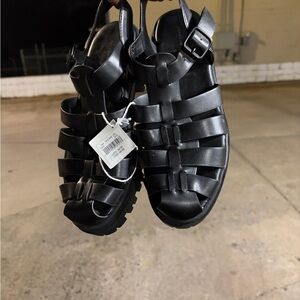 American Eagle Outfitters Black Sandals